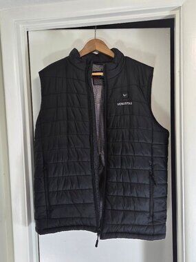 VENUSTAS VEST HEATING FULL ZIP NYLON SHELL NO BATTERY PACK SIZE: MEN L BLACK
